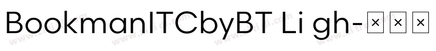 BookmanITCbyBT Li gh字体转换